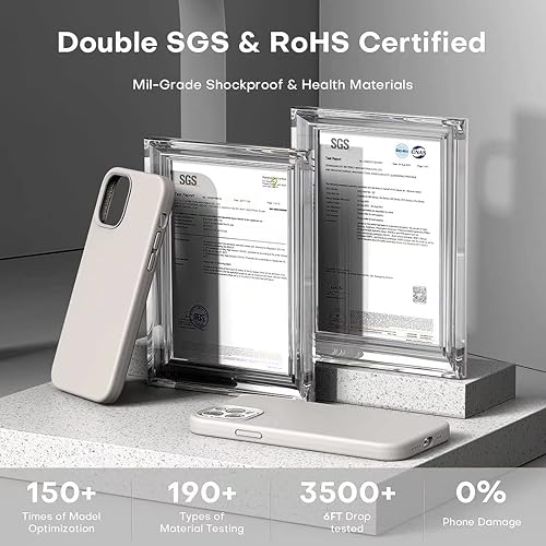 Vista 469 de TOCOL - Funda 5 en 1 para iPhone 11, con 2 protectores de pantalla + 2 protectores de lente de cámara, funda delgada de silicona líquida a prueba