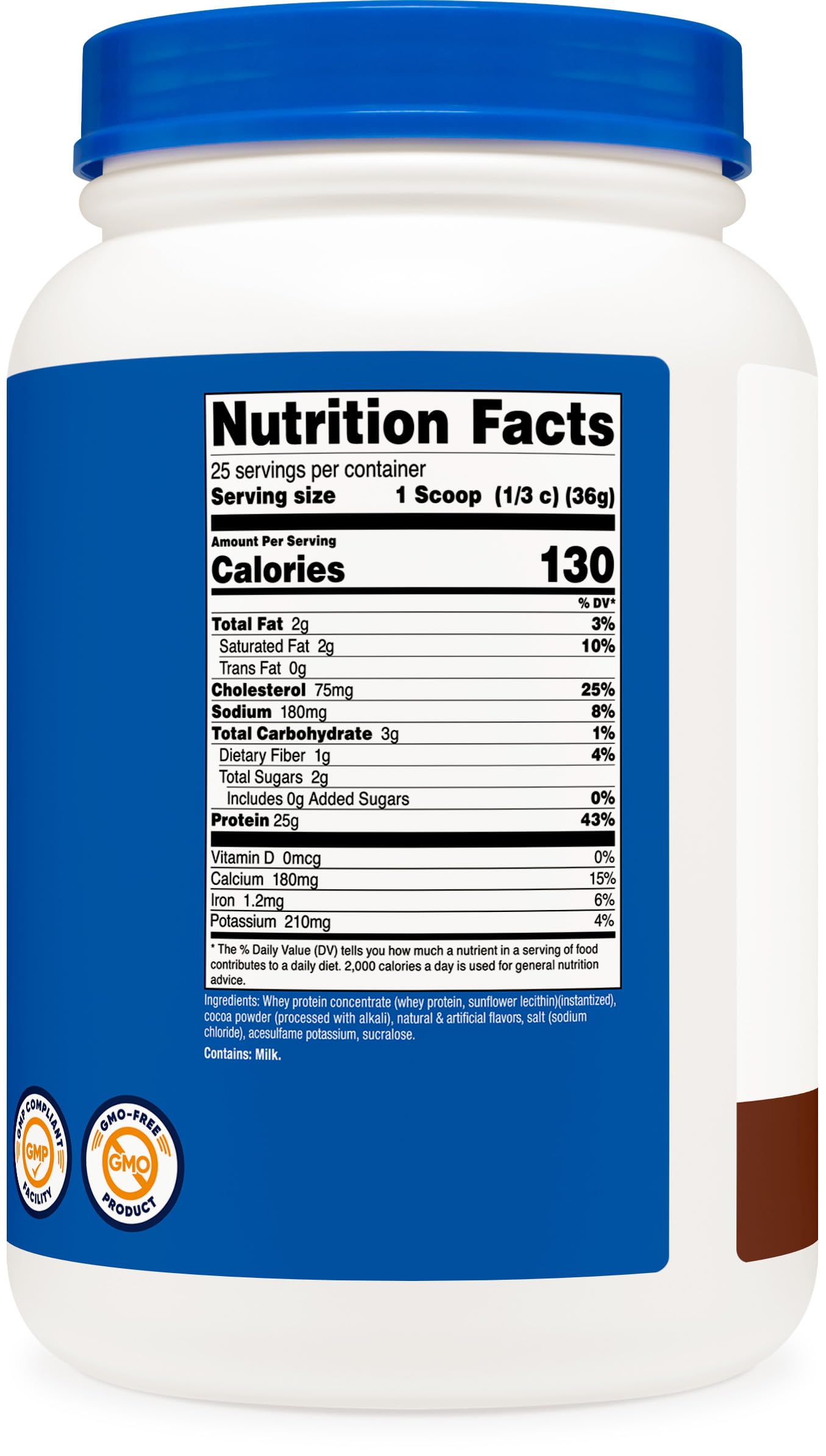 Nutricost Whey Protein Concentrate (Chocolate) 2LBS - Gluten Free & Non-GMO — Amazon image 5