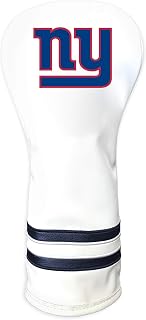 Team Golf NFL White Vintage Fairway Golf Club Headcover, Form Fitting Design, Retro Design