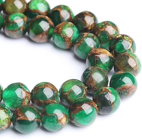 Miniatura 2 de 31 cuentas redondas sueltas de Cloisonne verde de 0.472 in para hacer joyas y pulseras