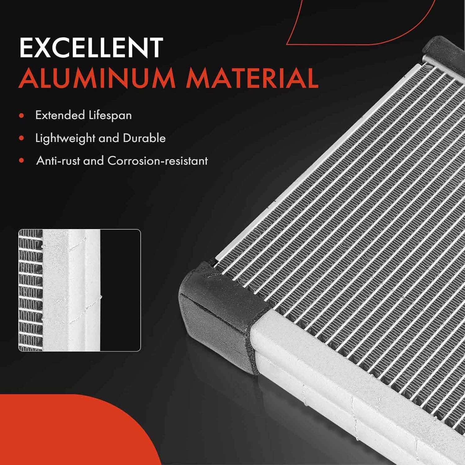 A-Premium Front AC Evaporator Core Compatible with Nissan Juke 2011-2017, Leaf 2013-2020, Cube 2009-2014