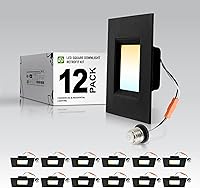 Vista 15 de ASD Iluminación LED empotrada cuadrada negra de 4 pulgadas de retrofit - 9W 709lm 2700/3000/3500/4000/5000K seleccionable regulable LED Downlight