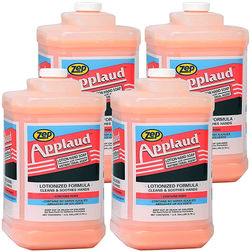 Zep Applaud Antibacterial Lotion Hand Soap 1 Gallon 338521 (Case of 4) Professional Strength