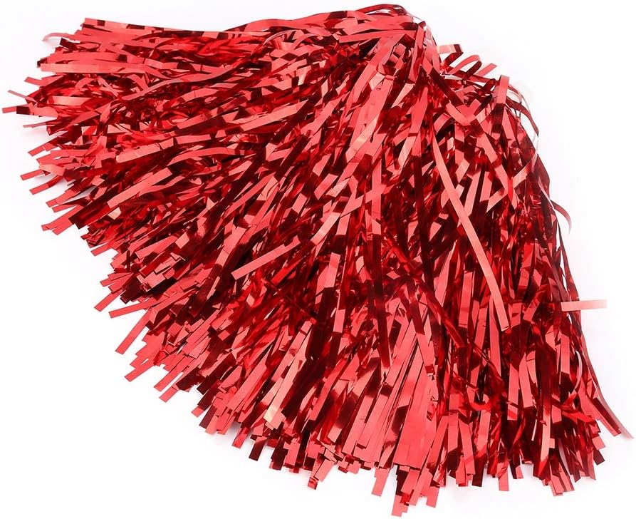 VGEBY1 Pompoms, 6pcs Coloful Cheerleading Pom Poms for Party Dance(Gold) : Sports & Outdoors