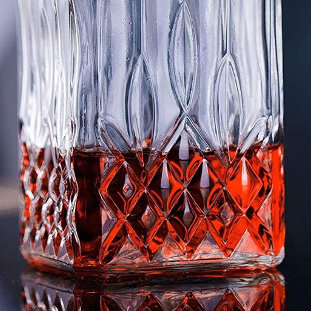 Dekanter do wina, whisky, bezołowiowy zestaw szklanek, kwadratowa butelka na słonecznik, pojemnik na whisky na gorące i zimne napoje 200 ml