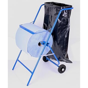 Papierrollenhalter Bodenständer inkl. Müllsackhalter, 100 x 50 x 70 cm ...