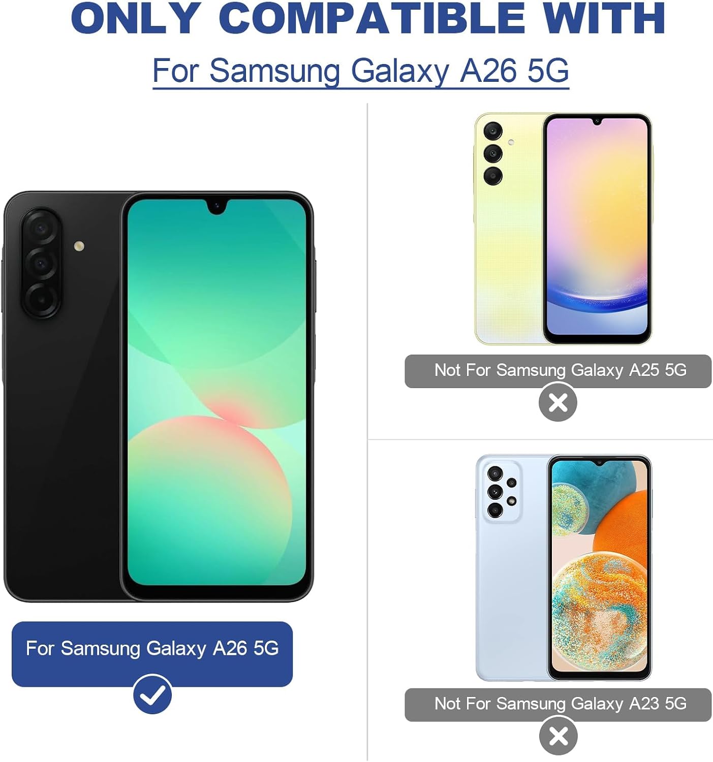 2PCS Sim Card Tray for Samsung Galaxy A26 5G A266E A266B A266U SD Card Tray for Samsung Galaxy A26 5G Slot Holder Replacement with Open Eject Pin