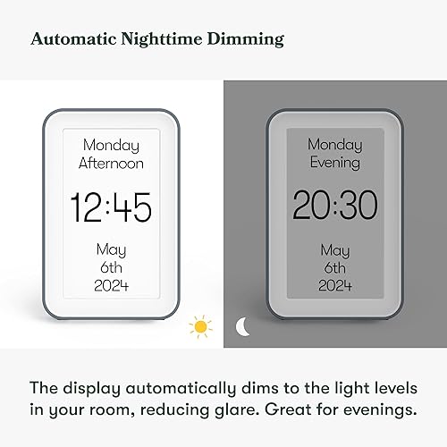 Miniatura 4 de Relish Día  Reloj de demencia, reloj digital HD de pantalla grande con calendario digital para personas mayores y personas con pérdida de memoria