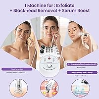 Vista 4 de UNOISETION Máquina de microdermoabrasión con diamante profesional, dispositivo de peeling facial de dermoabrasión 3 en 1 para uso personal en casa