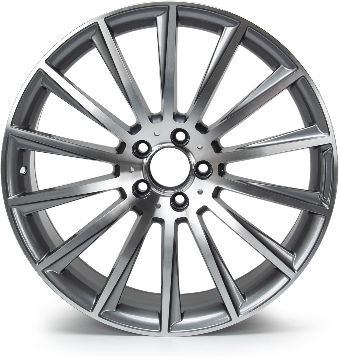 20 inch Alloy Wheel Rim Replacement Compatible with Mercedes S500 S550, 20 inch x 8.5 inch Wheel Rim replacement |Black| OEM Quality Directly Replaced, Front Multispoke AMG Style