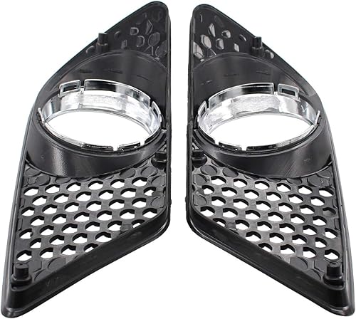 Miniatura 5 de NewYall Par de luces antiniebla delantera izquierda derecha cromada con cubierta de inserción negra para Mercedes Benz C230 2008-2009 C250 2010-2011