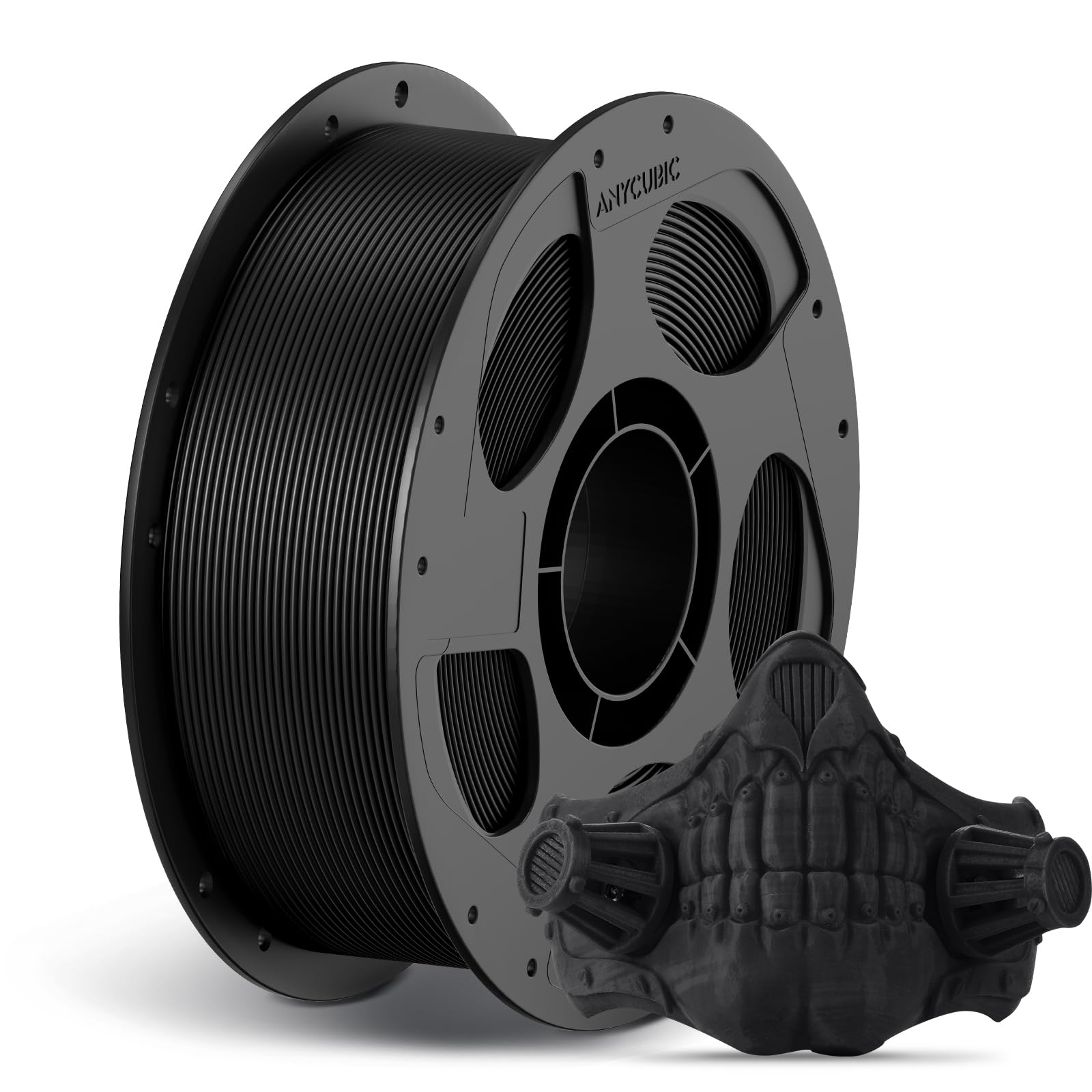 ANYCUBIC Pla Filament 1.75mm 3D Drucker Filament Pla Schwarz, 1kg Spool, Filament 3D Druckmaterialien Maßgenauigkeit +/-0,02mm