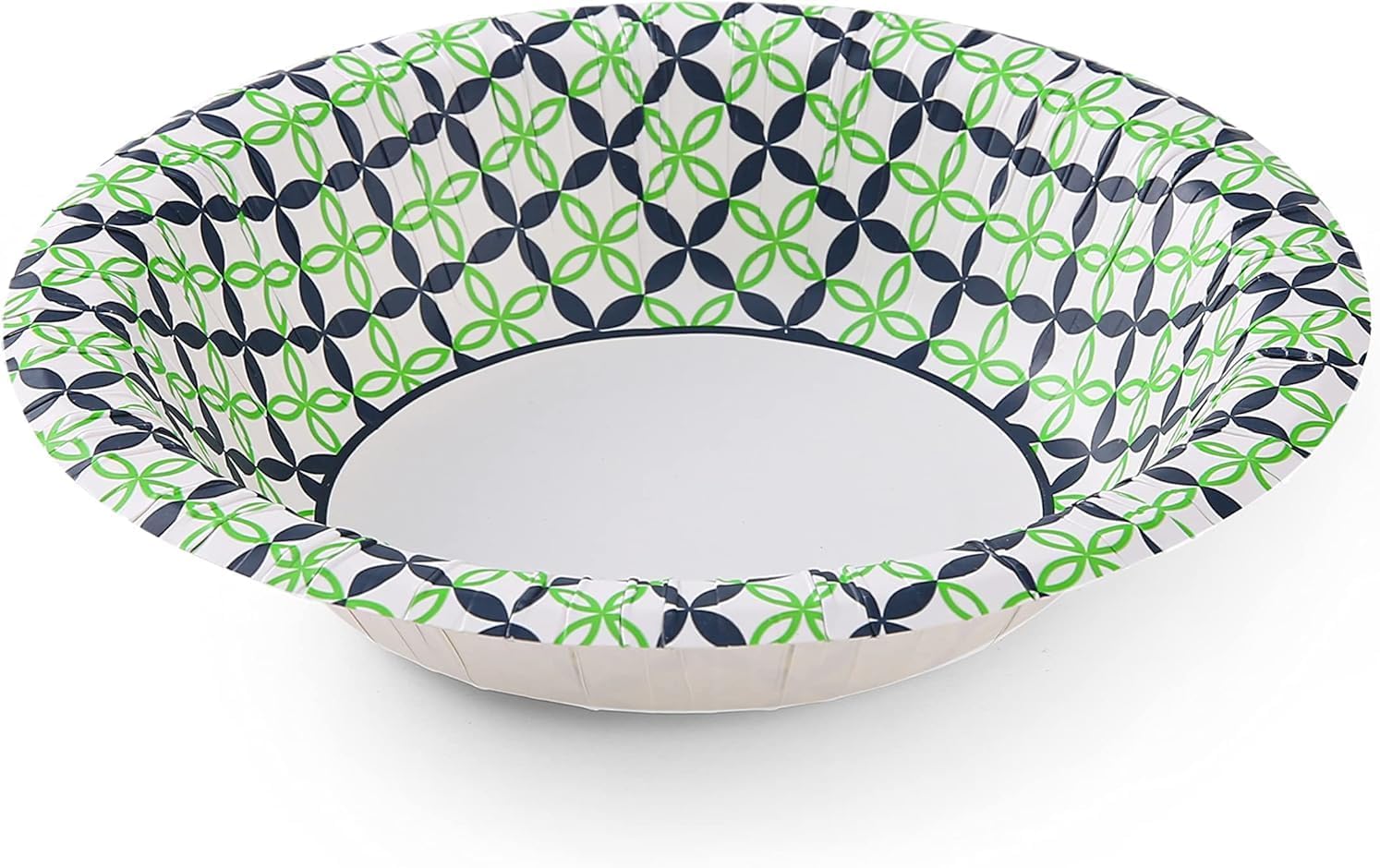 Glad Round Disposable Paper Bowls, Happy Daisies Design - Heavy Duty, Soak Proof, Cut-Resistant, Microwavable Bowl for All Foods & Daily Use, 16 Oz, 40 Count - 6 Pack