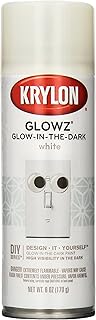Krylon K03152007 Glowz Glow-in-The-Dark Paint, White, 6 Ounce