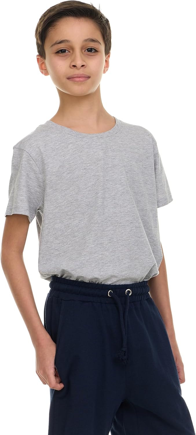 Boys’ 3-Pack French Terry Cotton Shorts – Soft Pull-On Activewear Shorts with Drawstring Waist & Pockets - Image 4