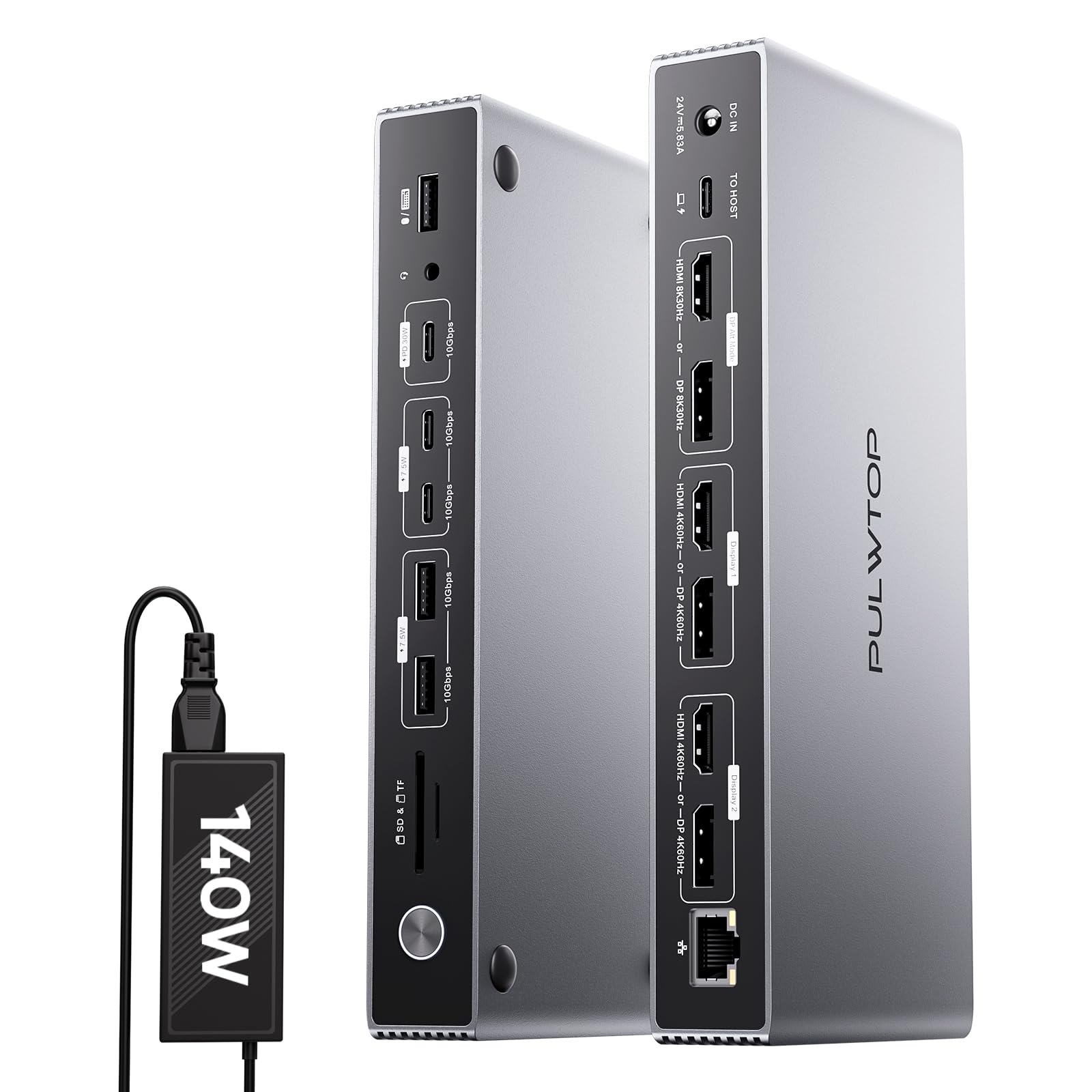 Amazon.com: Displaylink Docking Station, PULWTOP USB C DisplayLink