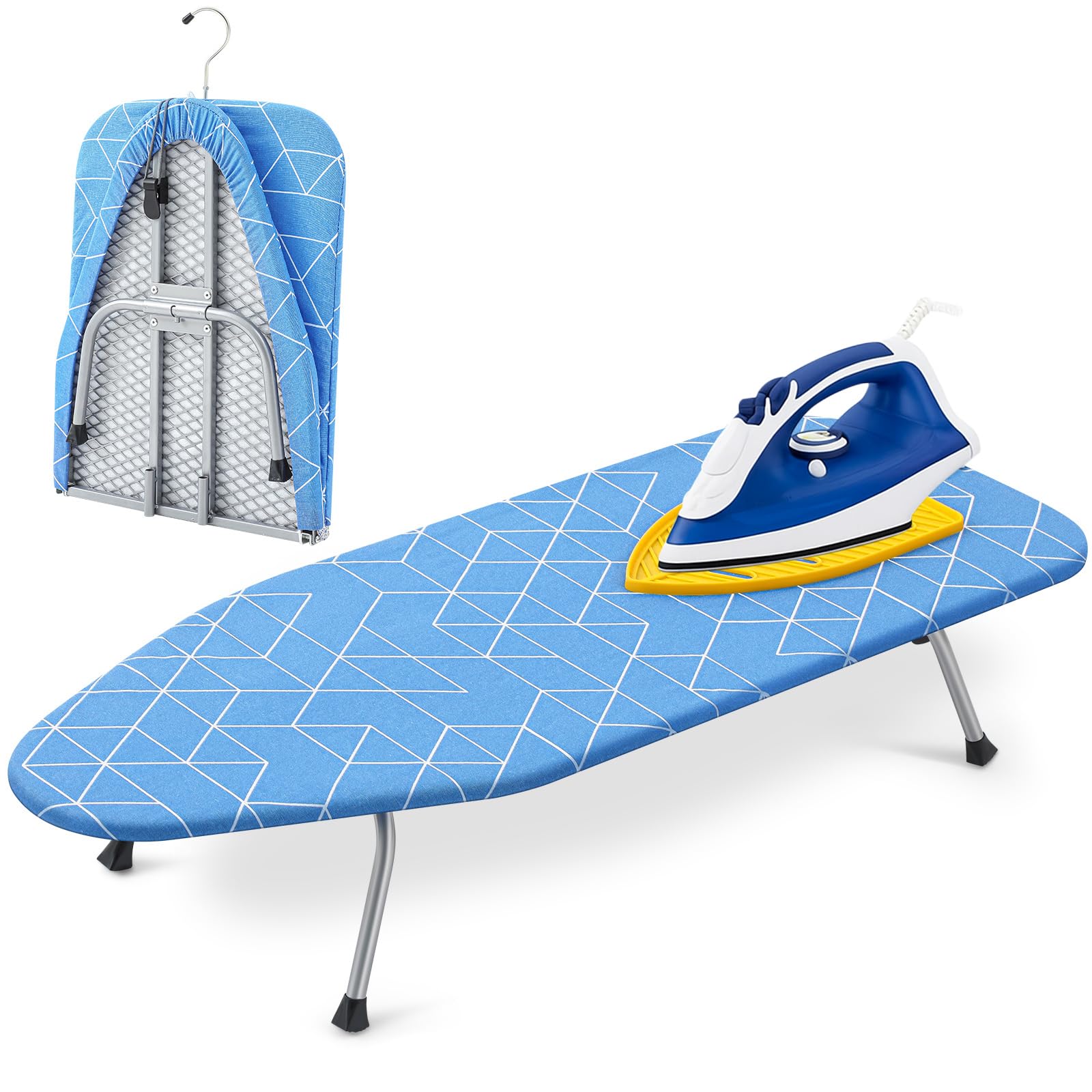 Table à repasser de voyage compacte pour le camping et dortoir