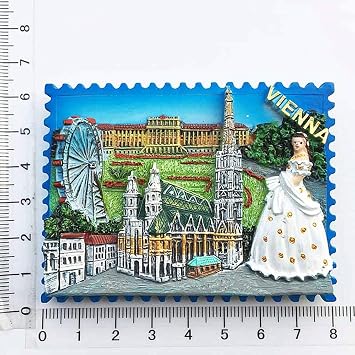 Vienna Austria Fridge Magnet Travel Souvenir Gift Collection Home Kitchen Decoration Whiteboard Magnetic Sticker, Austria Refrigerator Magnet