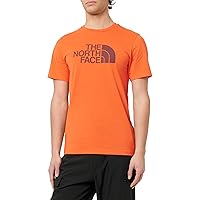 The North Face NF0A8A6C7ON1 Men’s S/S Easy Tee T-Shirt Uomo Crimson Orange/Alpine P Taglia XS
