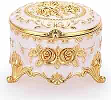 わ*こ様 遺品整理 アクセサリー Amazon.com: Hipiwe Vintage Round Jewelry Box Small Trinket