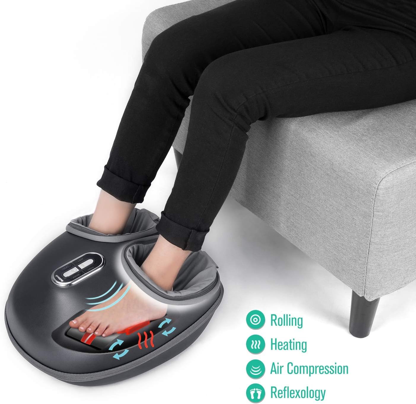 Nekteck Shiatsu Foot Massager Machine (Renewed)