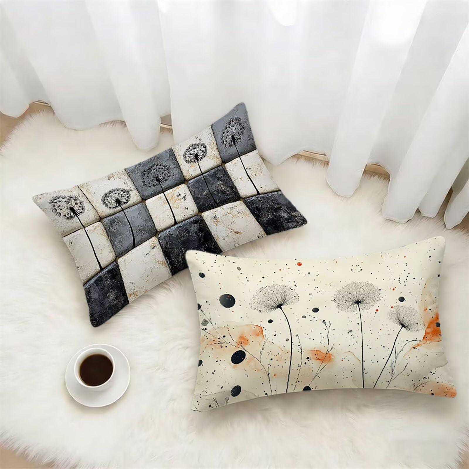 Federe Cuscino 60x80 Set di 2, Crema Federe Cuscini Divano Lino, Rettangolari Copricuscini 60x80cm Con Cerniera Invisibile, Copricuscino per Camera Letto Casa Decorazioni Regalo, Semplice kj-2238