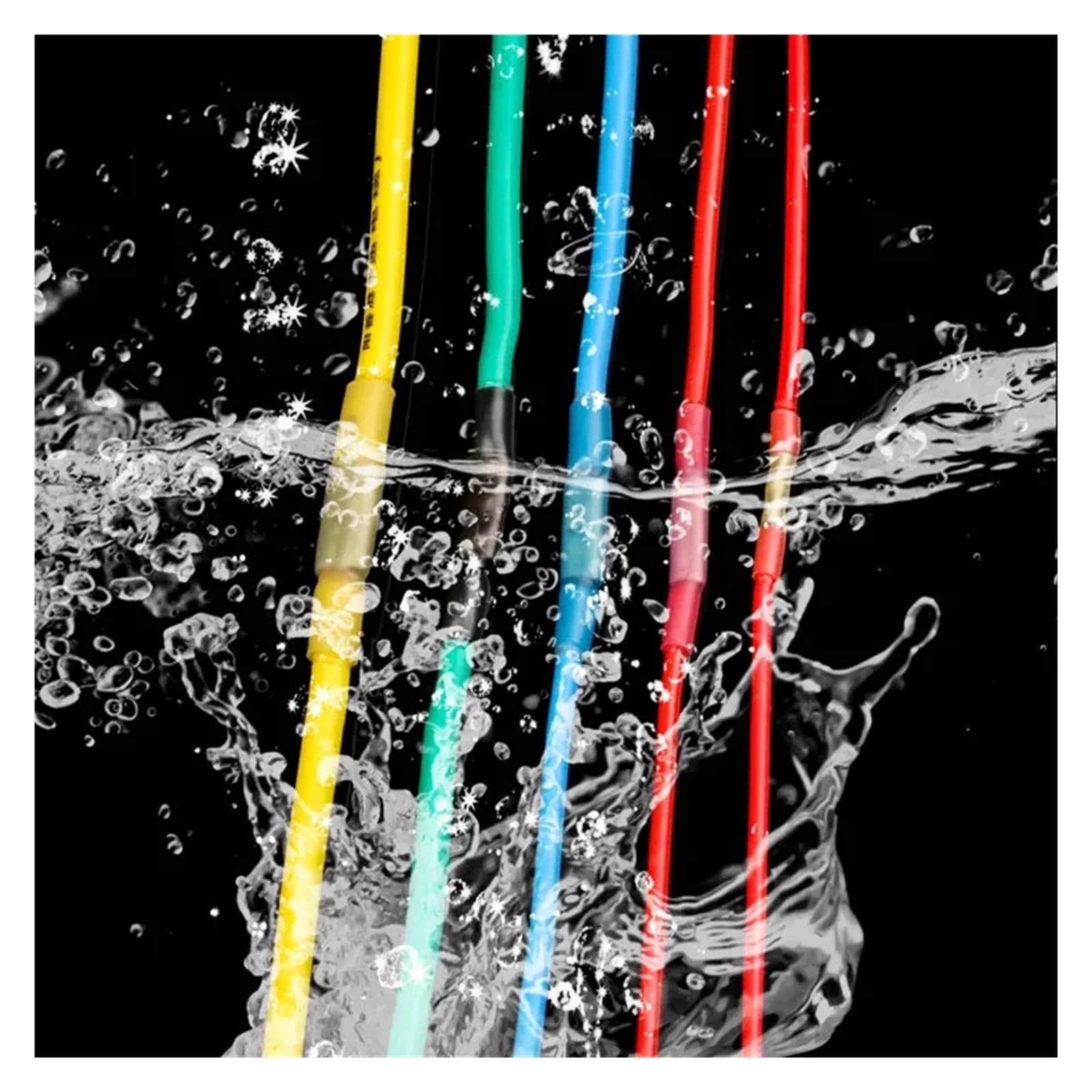 50PCS Heat Shrink Butt Wire Crimp Connectors Seal Terminals Insulated Wire Connector 5 Sizes Kit-Automotive Marine