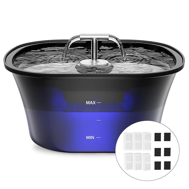 BalimoPet Fuente para Gatos, Bebedero Gatos 2,5L