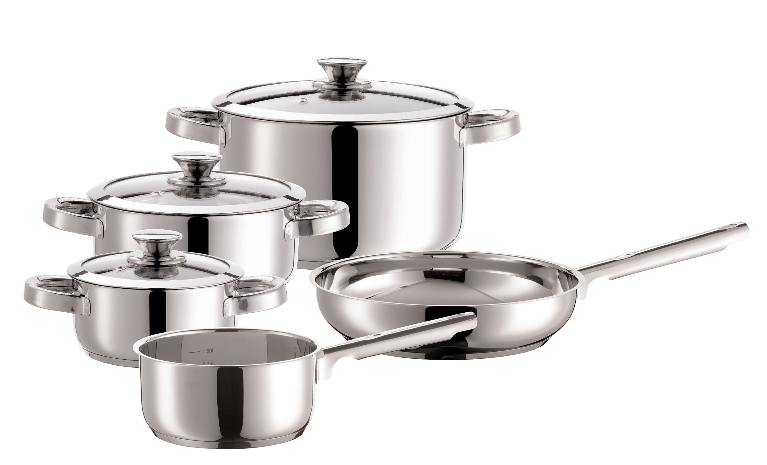 Varuna 926301 Batterie de Cuisine 8 Pièces Acier Inoxydable 18/10