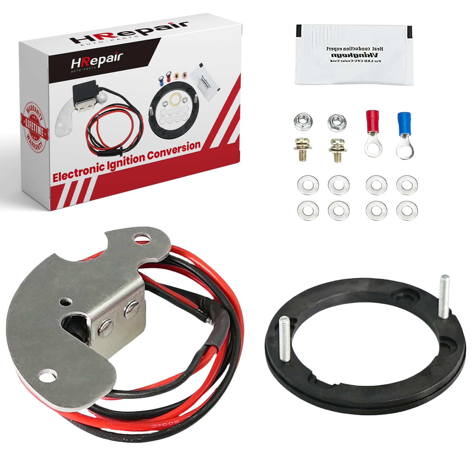 Replacement Pertronix 1181 Electronic Ignition Conversion Kit For Most Early Delco 8 Cylinder Engines 1957-1974 Fits For GM Chevrolet GMC Buick Oldsmobile Pontiac Replace OEM Igniters