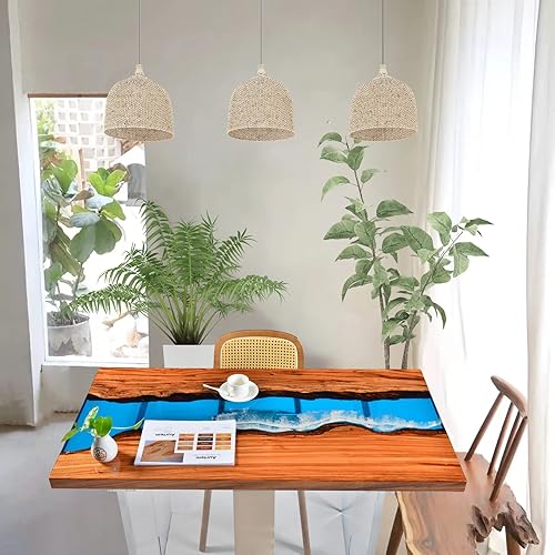 Miniatura 2 de AURTEM Art Live Edge Dining Table Epoxy for Living Room Epoxy Resin Table Computer Table Kitchen Table Wood Coffee Table Conference Table Home