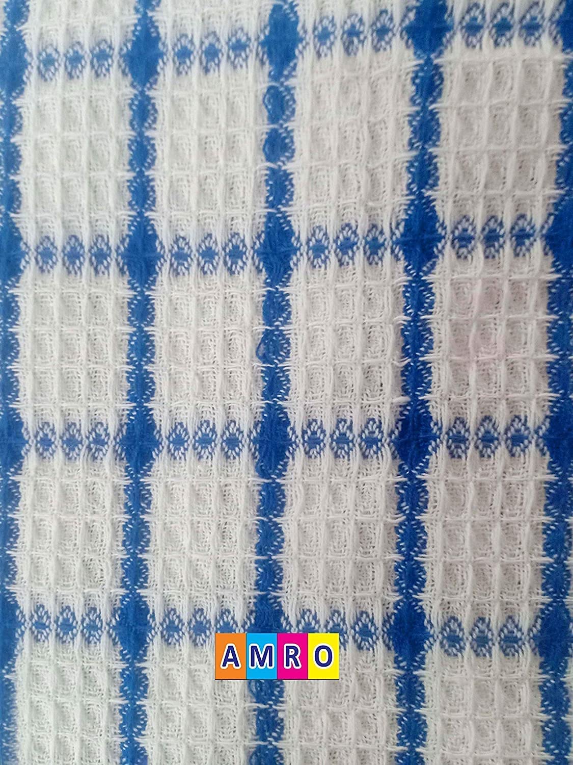 AMRO Beautility Needs™ Soft and Highly Water Absorbent Cotton Bath Towel Full Size : 70 X 140 cm, Blue & RED, Combo Set of 2 4