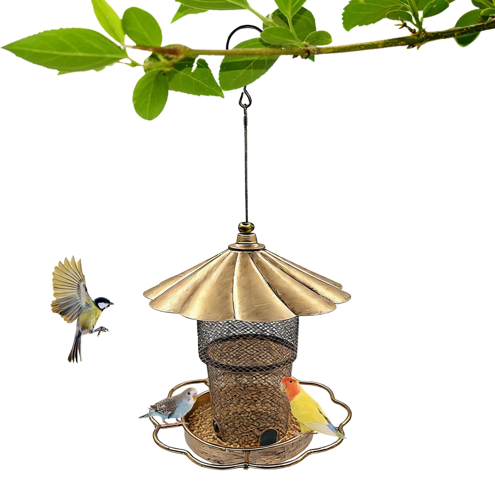 Mangeoire à oiseaux pour balcon et jardin observer les pinsons