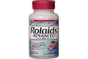 Rolaids Advanced Antacid Plus Anti-Gas Tablets Mixed Berry