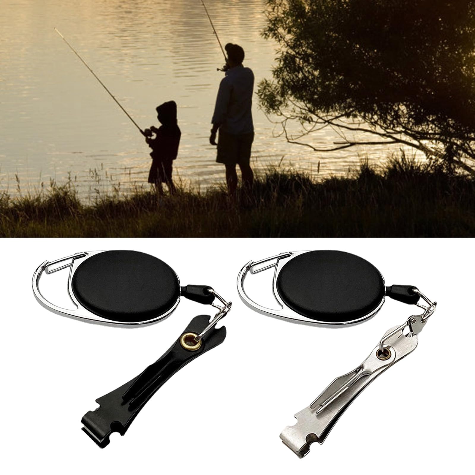 Cortaúñas multifunción de acero inoxidable para pesca con mosca, cortador de nudos y línea