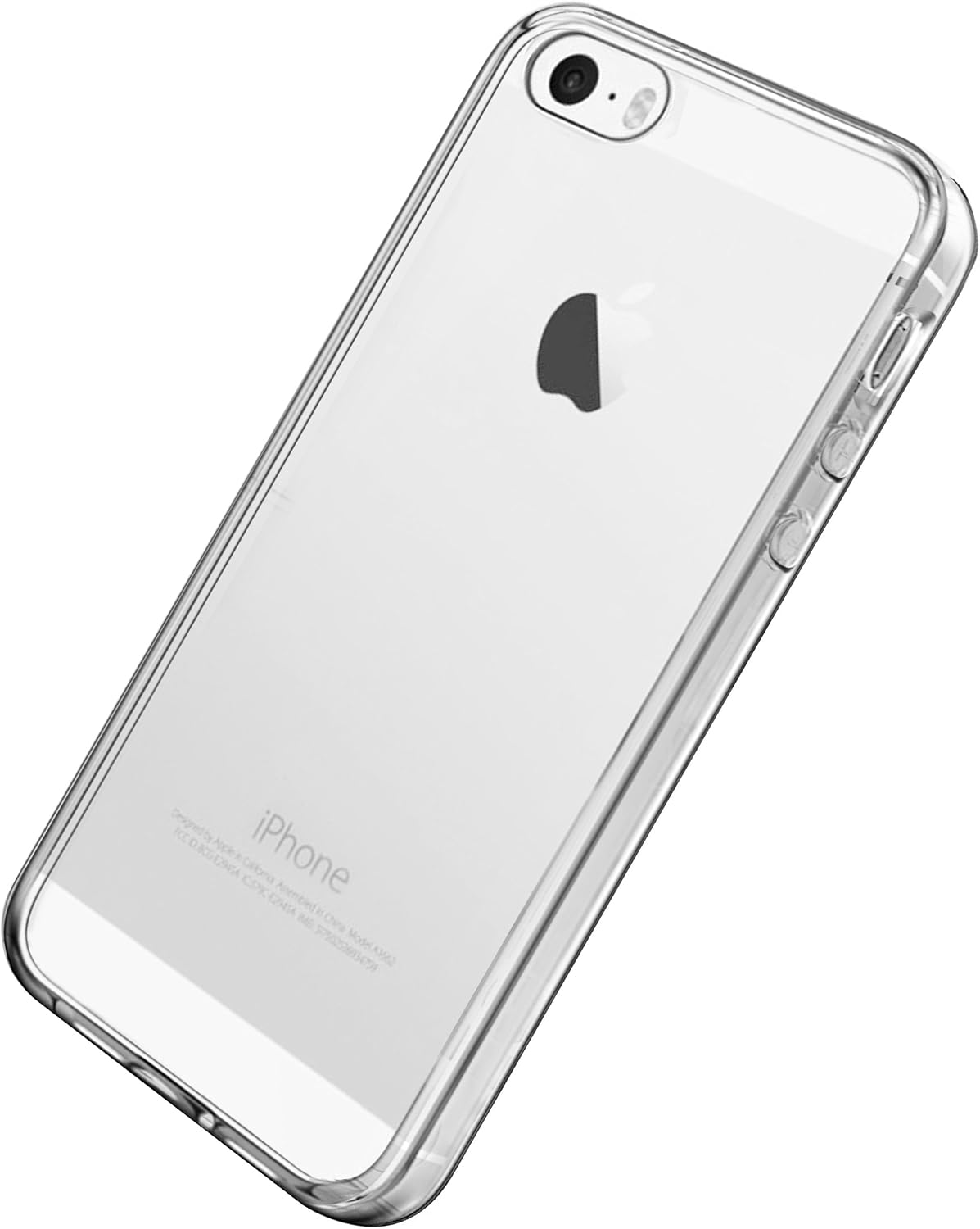Ailun Phone Case Compatible with iPhone 5s iPhone SE iPhone 5 Shock-Absorption Bumper TPU Clear Cover[Crystal Clear]