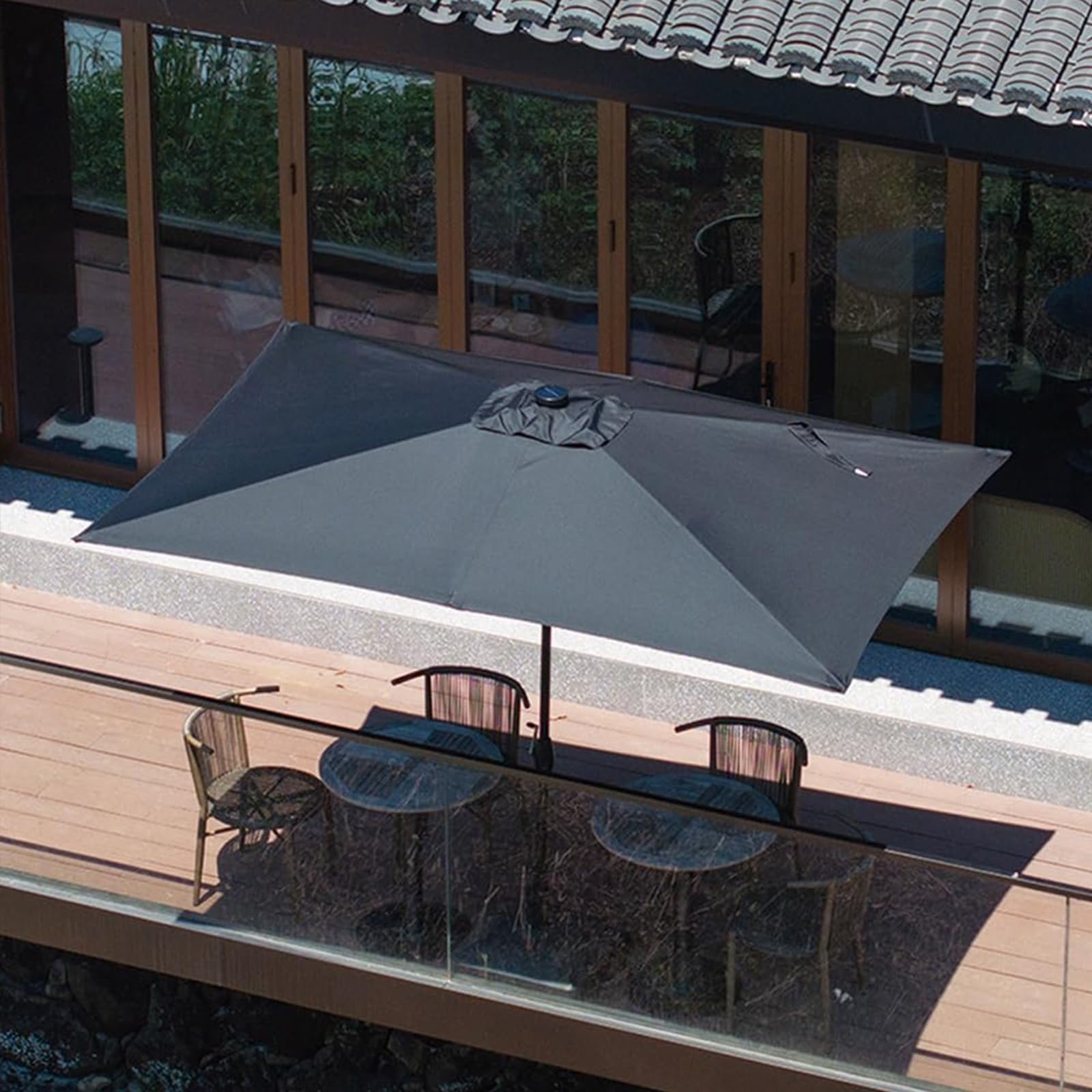 Sombrilla Playa Tela para Sombrilla Sombrilla Jardin Toldo De Repuesto para Sombrilla Funda De Repuesto para Sombrilla De 6 Varillas Green 3x3 m