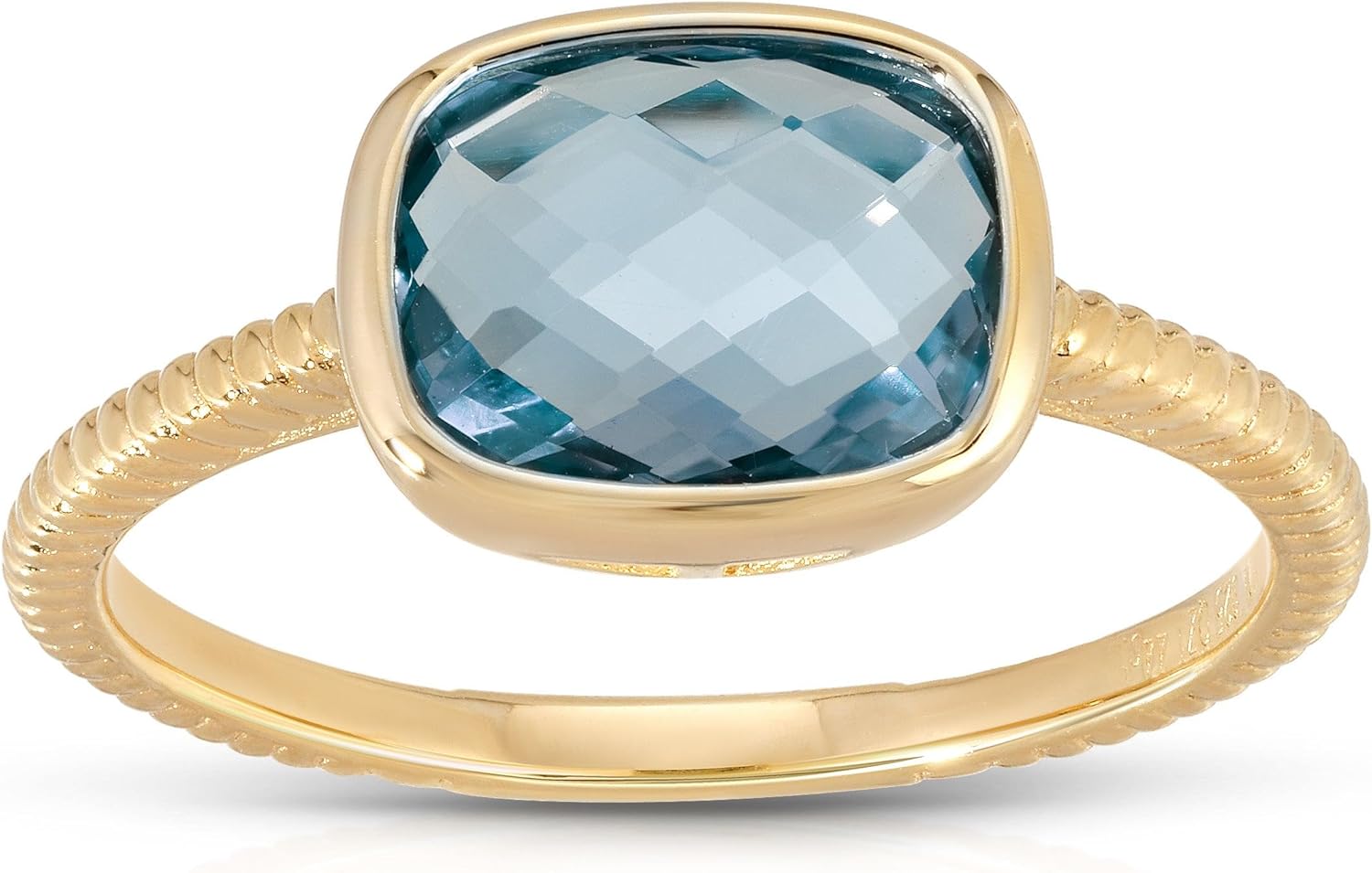 Cushion Faceted Candy Ring