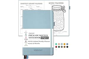Premade Bullet Journal for Organized Note-Taking and Goal Setting