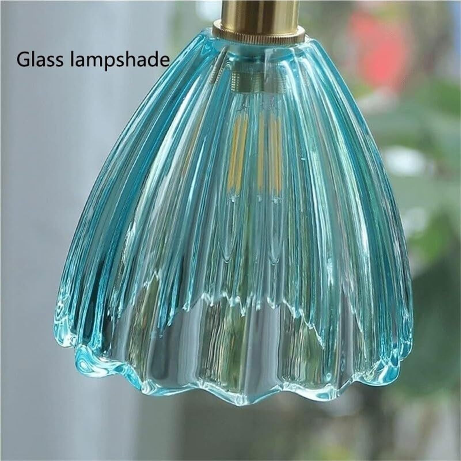 Lámpara colgante de cristal de latón japonés nórdico, iluminación colgante, accesorio de techo, acento creativo for baño, vestidor