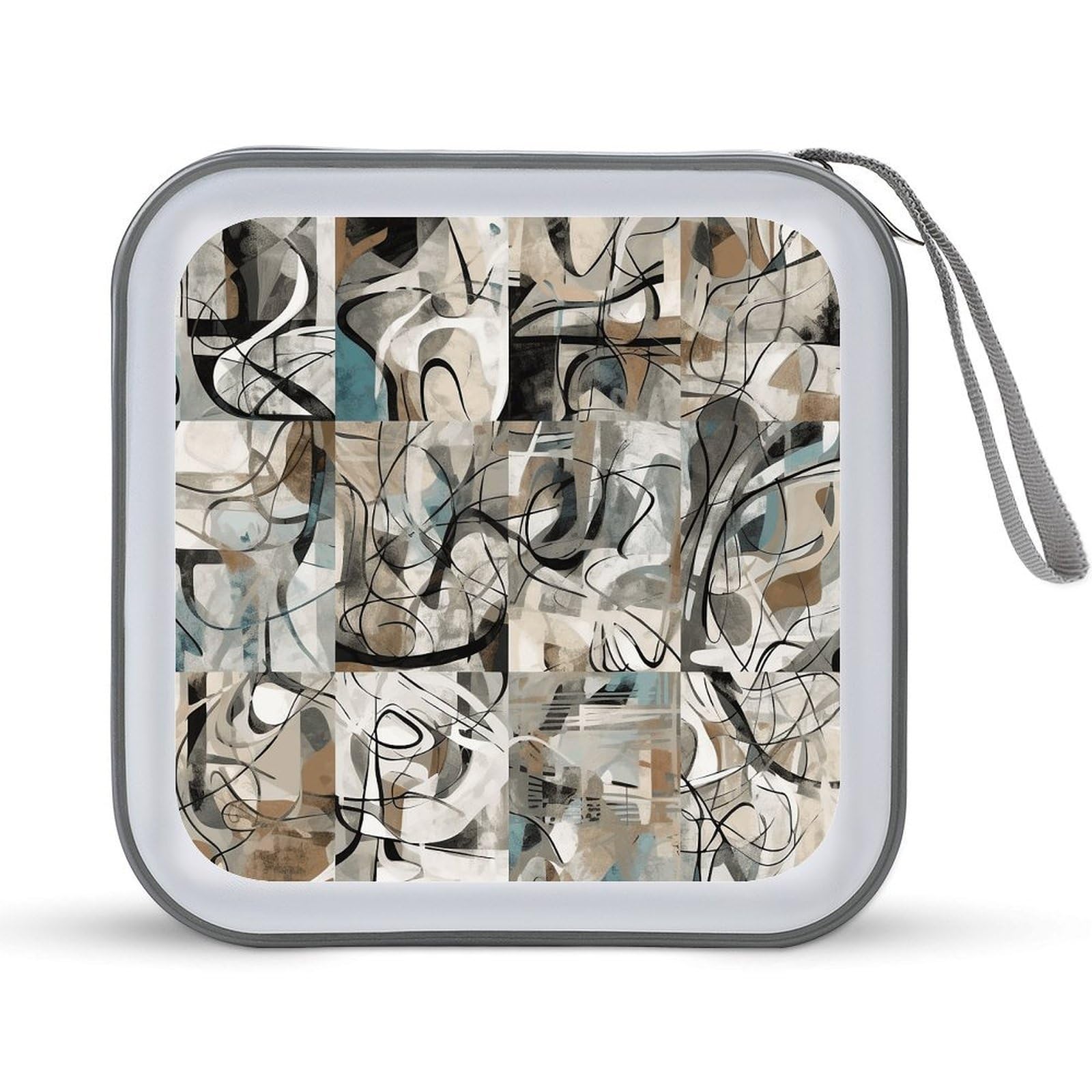 Funda protectora para CD de impresión artística y carpeta de almacenamiento portátil