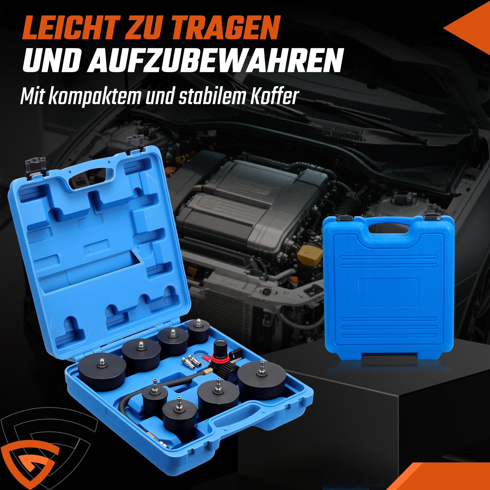 GEARMONSTER 9tlg Turbolader Ladeluft System Adapter Satz Prüfwerkzeuge