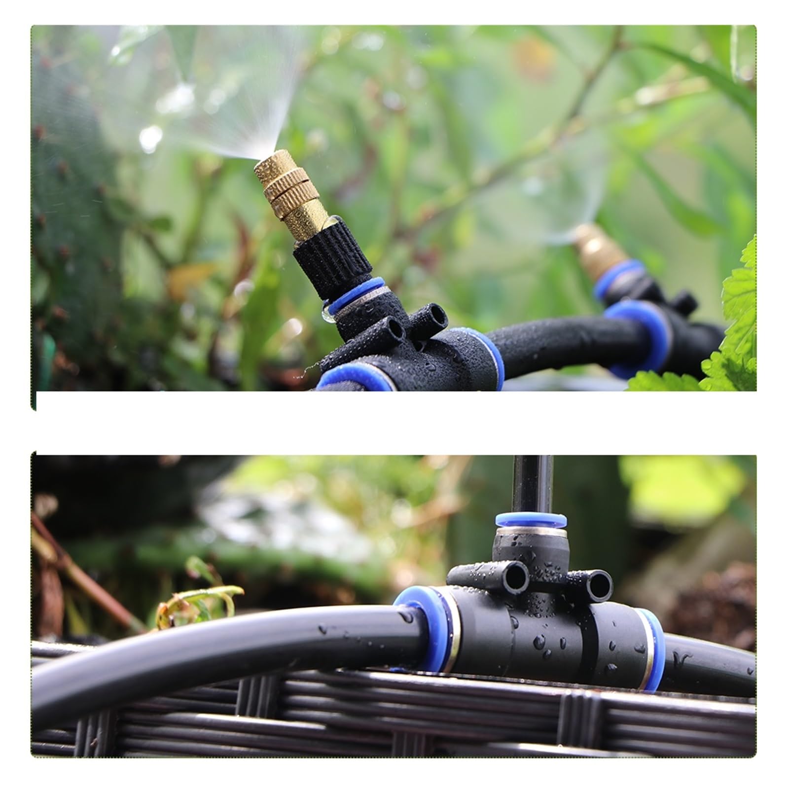 Tuyau d'arrosage PE noir résistant à la pression, tuyau d'irrigation goutte à goutte 4/6mm 5/8mm 9/12mm, eau 3/8 "1/4"(OD-8mm,20m-65.6FT)