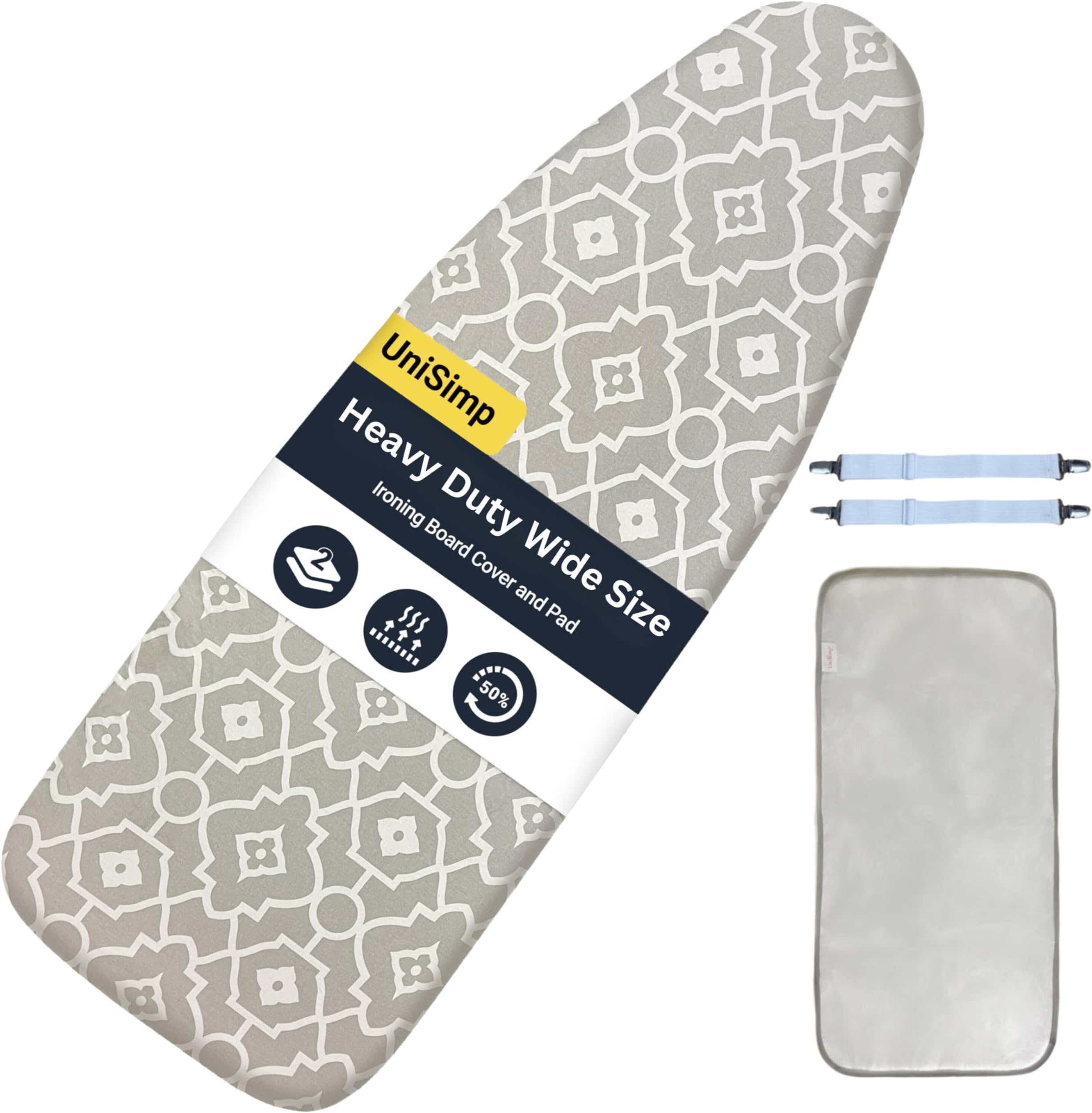 Brabantia Ironing Board Cover 53 x 18 Inch (Size D, Extra