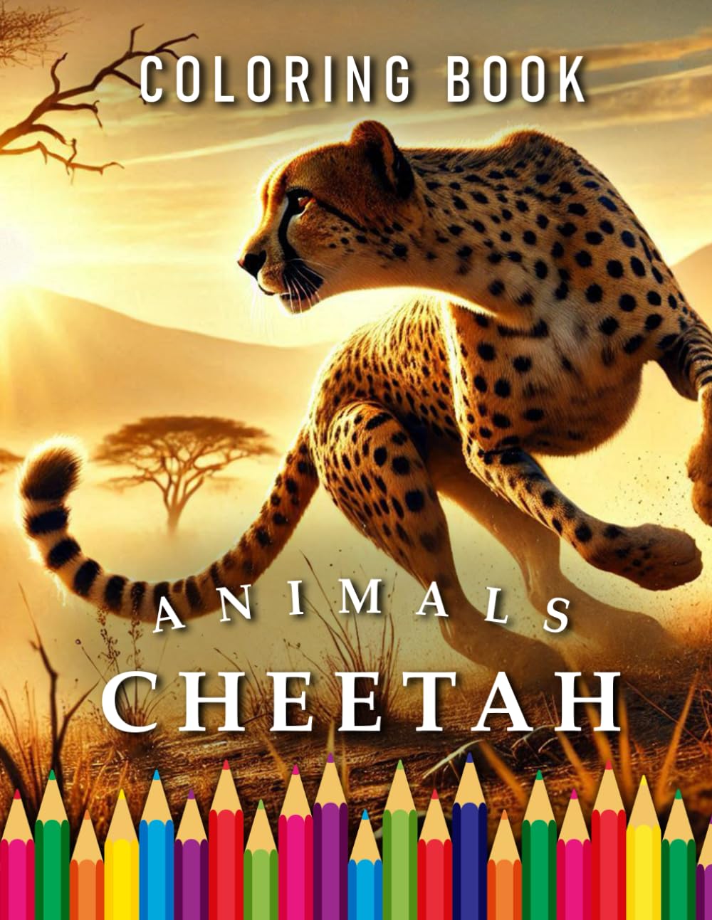 Cheetah | Coloring Book: For Adults & Children | The perfect Gift for Fans of Big Cats (Animals | Coloring Books)