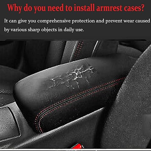 Miniatura 9 de Funda de caja para reposabrazos de consola central para Nissan Altima 2019 2020 2021 2022 2023, impermeable, antiarañazos, de cuero, protector de