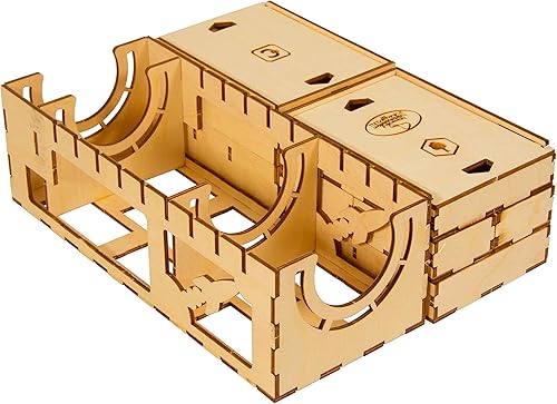 Vista 12 de The Broken Token Terraforming Mars - Organizador de juegos compatible con expansiones, caja de almacenamiento de madera con múltiples bandejas