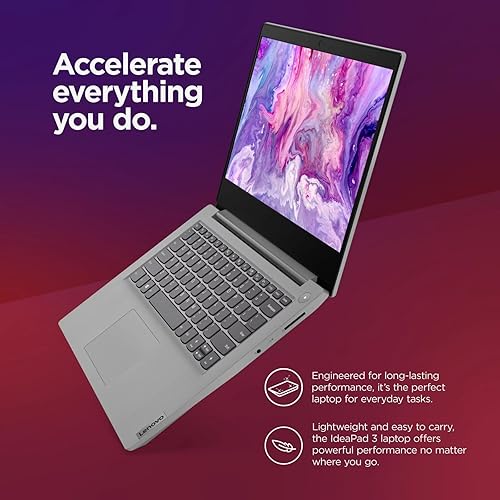 Miniatura 2 de Lenovo Ideapad 3i - Laptop FHD de 14 pulgadas, Intel Core i3-1115G4, 8 GB de RAM, SSD de 128 GB, Windows 11 en modo S, gráficos Intel UHD, gris