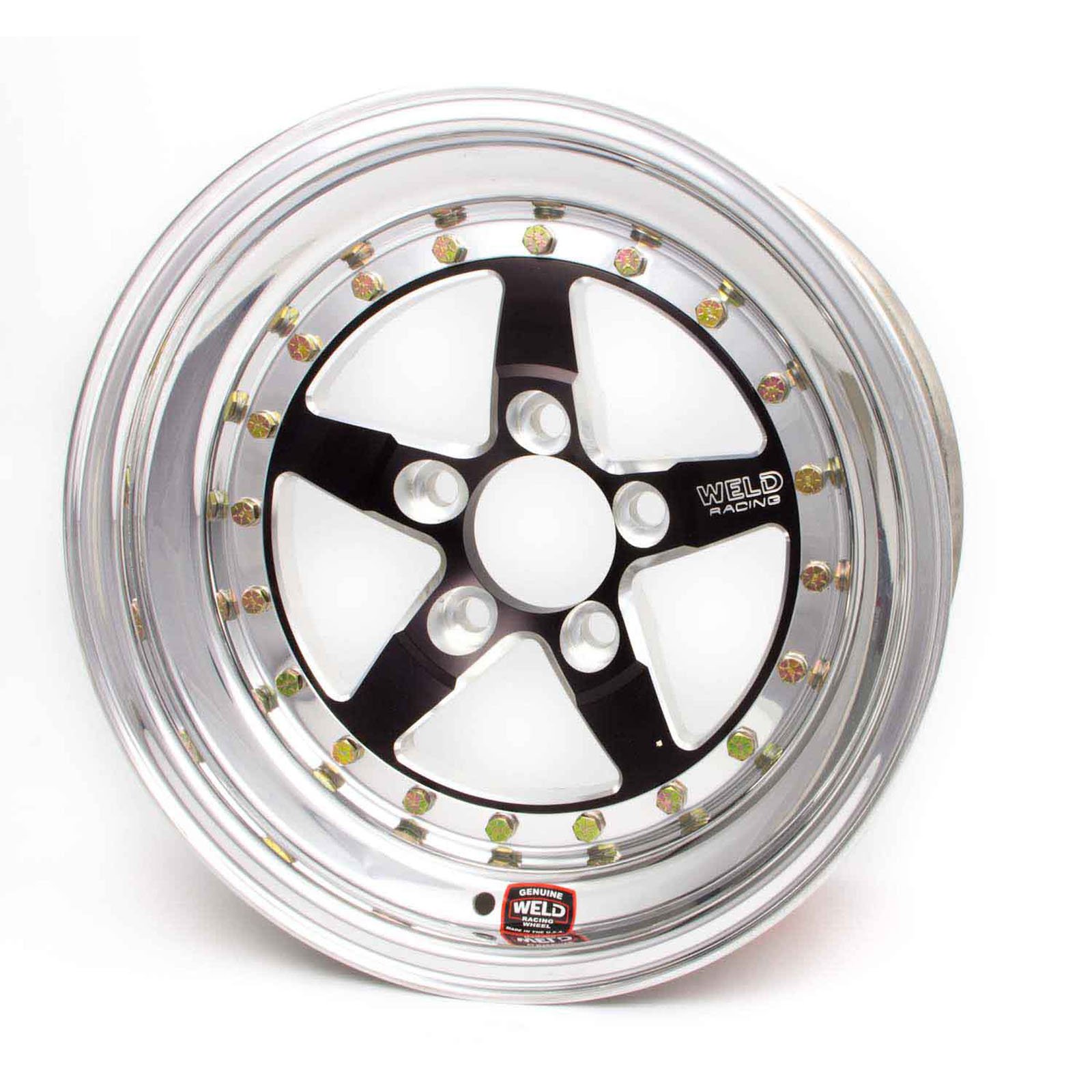 Weld Racing 791B-58278 15X8 WELD STAR RT BLACK CTR 5X4.75 4.5BS