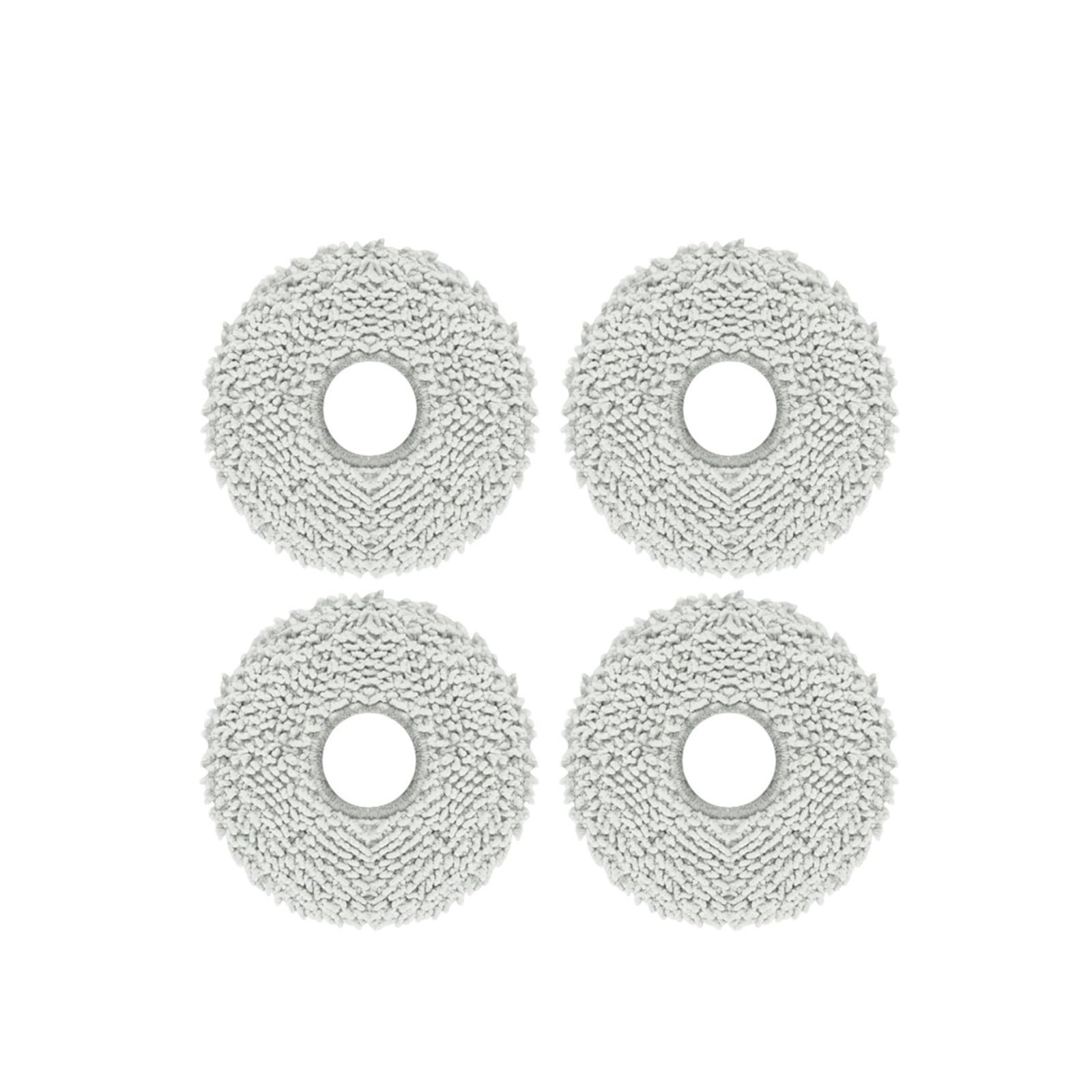 VIXWDRUTY Compatible For Ecovacs，Compatible For DEBOT，X1/X2/T10/T20/T30 MAX/PRO/T50/DEX86 Parts Main Roller Side Brush Filter Mop Cloth(A-4PCS)